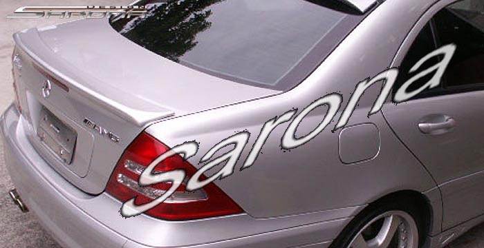 Custom 01-03 C Class Wing # 91-12  Sedan Trunk Wing (2001 - 2007) - $279.00 (Manufacturer Sarona, Part #MB-004-TW)